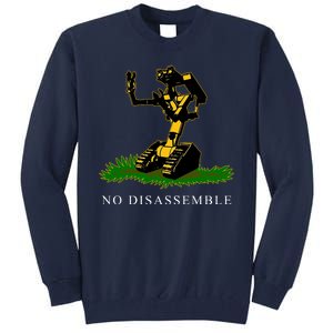 No Disassemble Robot Tall Sweatshirt