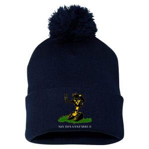 No Disassemble Robot Pom Pom 12in Knit Beanie