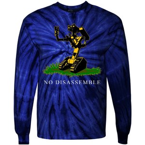 No Disassemble Robot Tie-Dye Long Sleeve Shirt