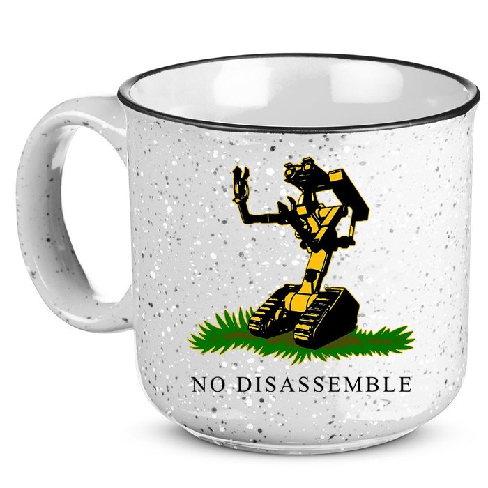 No Disassemble Robot 15oz Campfire Ceramic Mug