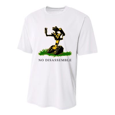 No Disassemble Robot Youth Performance Sprint T-Shirt