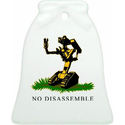 No Disassemble Robot Ceramic Bell Ornament