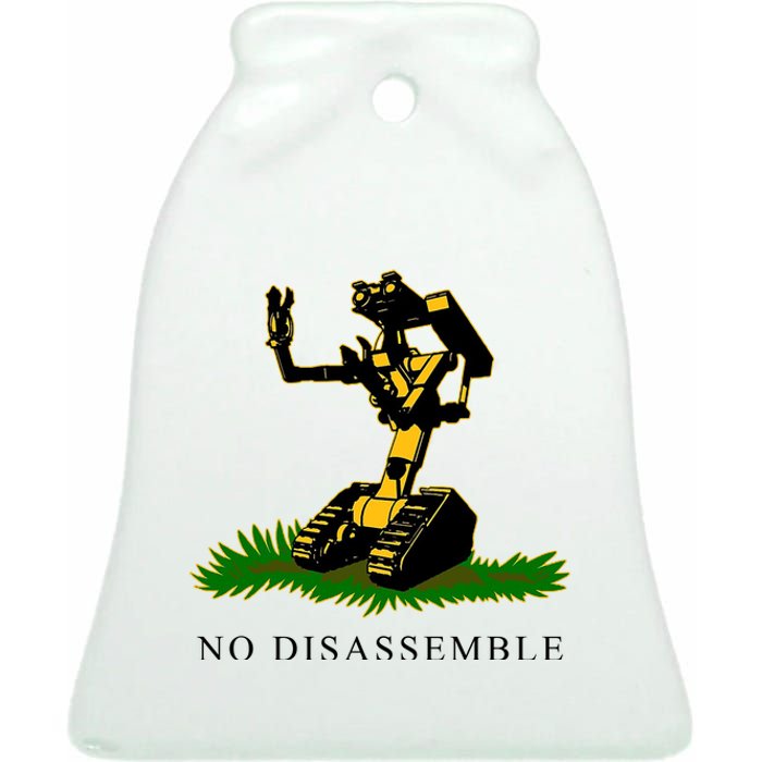 No Disassemble Robot Ceramic Bell Ornament