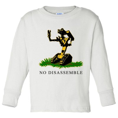 No Disassemble Robot Toddler Long Sleeve Shirt