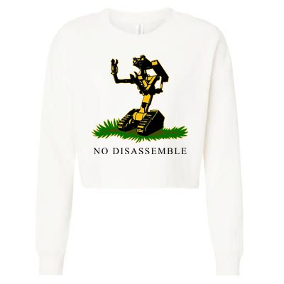 No Disassemble Robot Cropped Pullover Crew