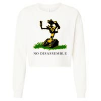 No Disassemble Robot Cropped Pullover Crew