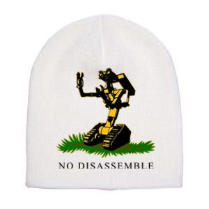 No Disassemble Robot Short Acrylic Beanie