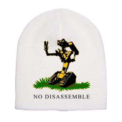 No Disassemble Robot Short Acrylic Beanie