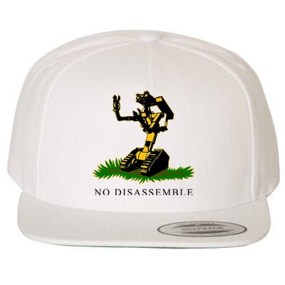 No Disassemble Robot Wool Snapback Cap