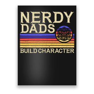 Nerdy Dad Rpg Gaming D20 Tabletop Games Poster