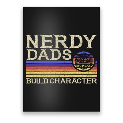 Nerdy Dad Rpg Gaming D20 Tabletop Games Funny Rpg Gamer Poster