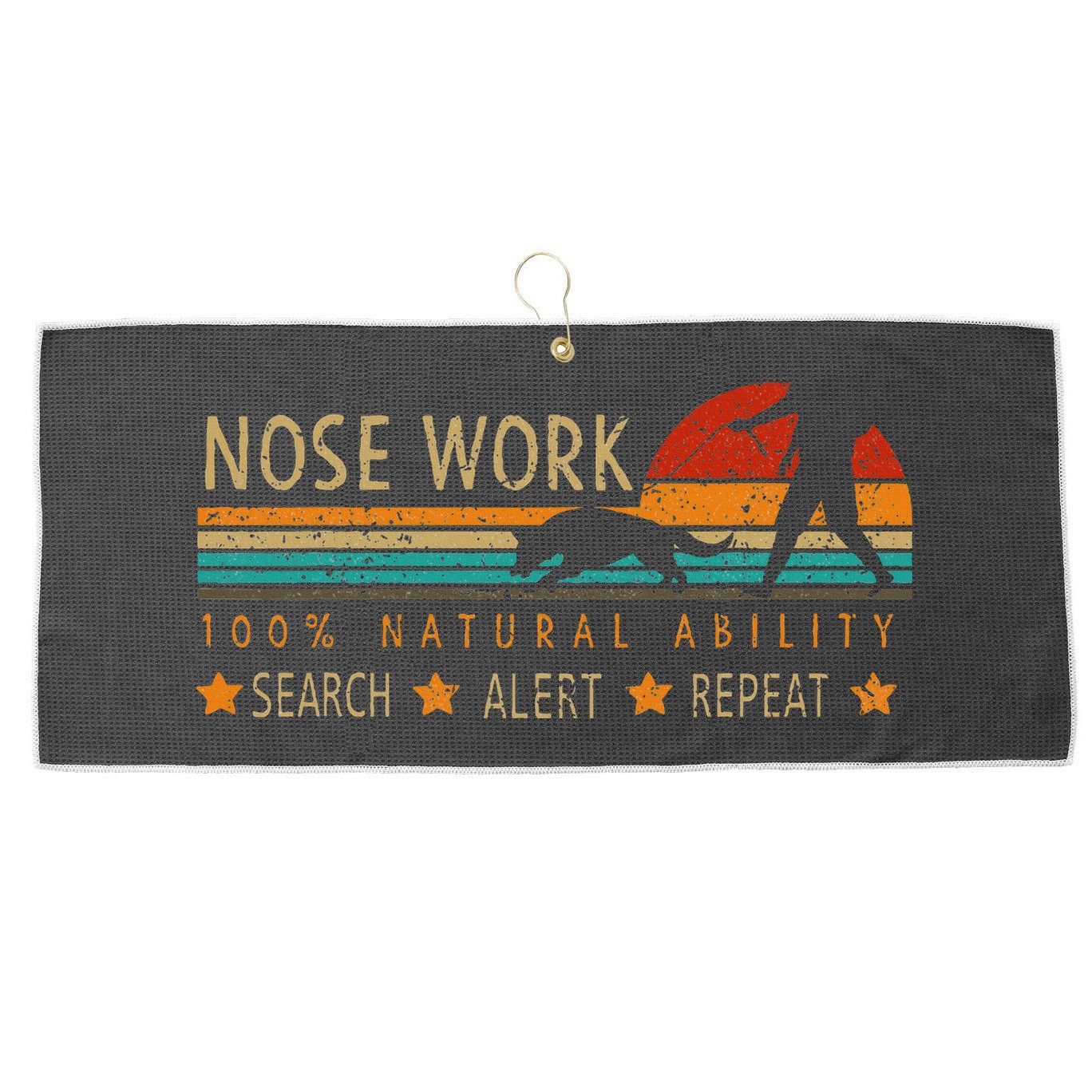Nosework Dog Sport Training Nose Work Scent Work For Dogs Large Microfiber Waffle Golf Towel