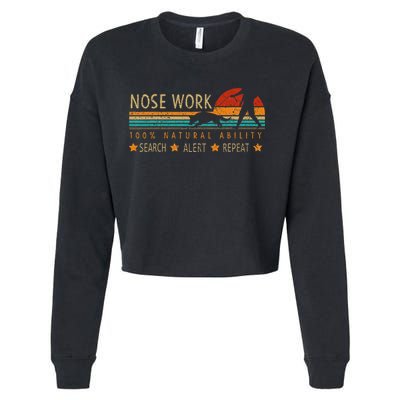 Nosework Dog Sport Training Nose Work Scent Work For Dogs Cropped Pullover Crew