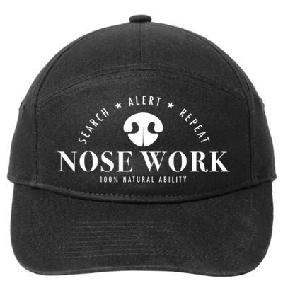 Nosework Dog Sport Training Nose Work Scent Work For Dogs 7-Panel Snapback Hat
