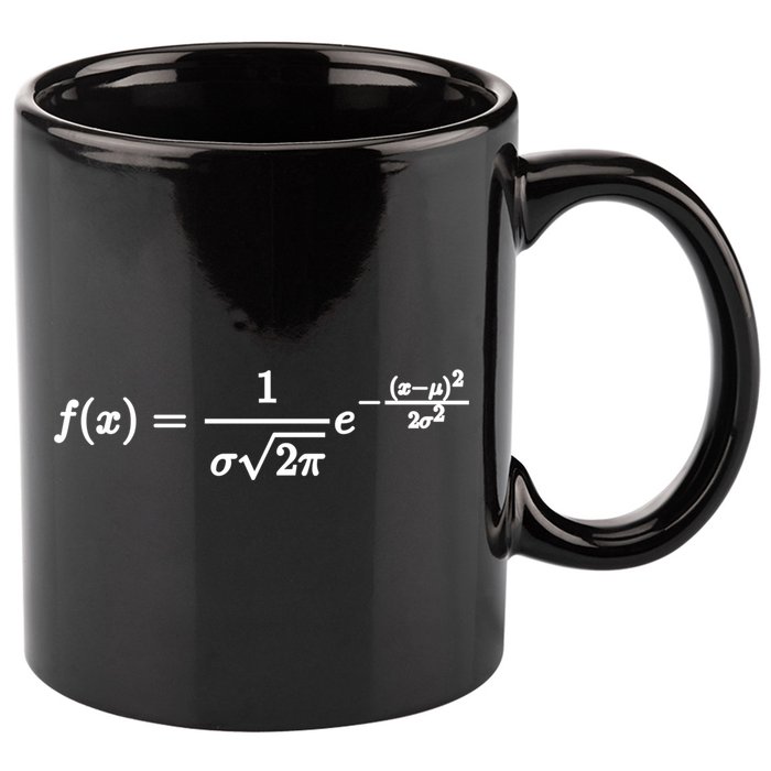 Normal Distribution Statistics Probablity Data Analyst Joke Meaningful Gift 11oz C Handle Ceramic Mug