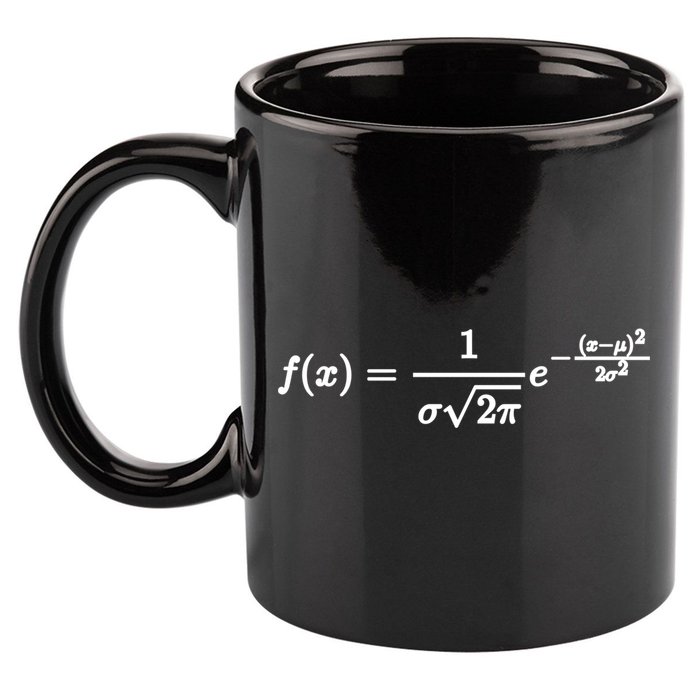 Normal Distribution Statistics Probablity Data Analyst Joke Meaningful Gift 11oz C Handle Ceramic Mug