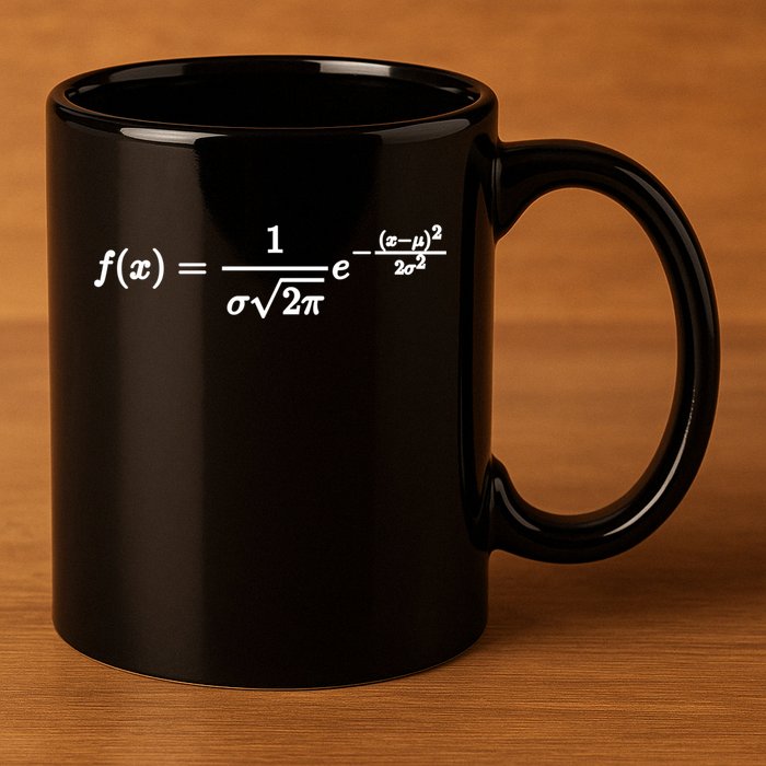 Normal Distribution Statistics Probablity Data Analyst Joke Meaningful Gift 11oz C Handle Ceramic Mug