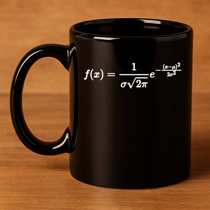 Normal Distribution Statistics Probablity Data Analyst Joke Meaningful Gift 11oz C Handle Ceramic Mug
