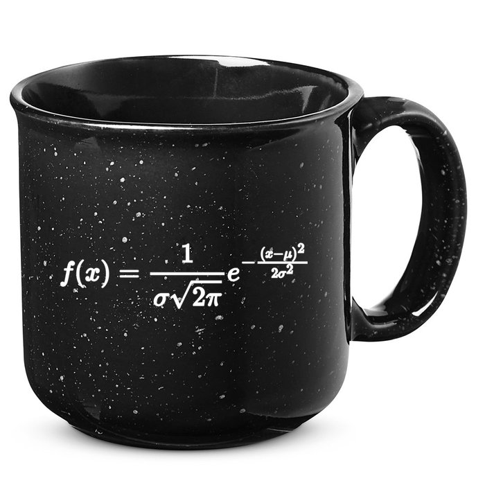 Normal Distribution Statistics Probablity Data Analyst Joke Meaningful Gift 15oz Campfire Ceramic Mug