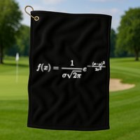 Normal Distribution Statistics Probablity Data Analyst Joke Meaningful Gift Golf Towel