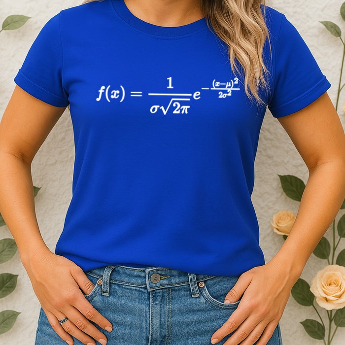 Normal Distribution Statistics Probablity Data Analyst Joke Meaningful Gift Womens T-Shirt