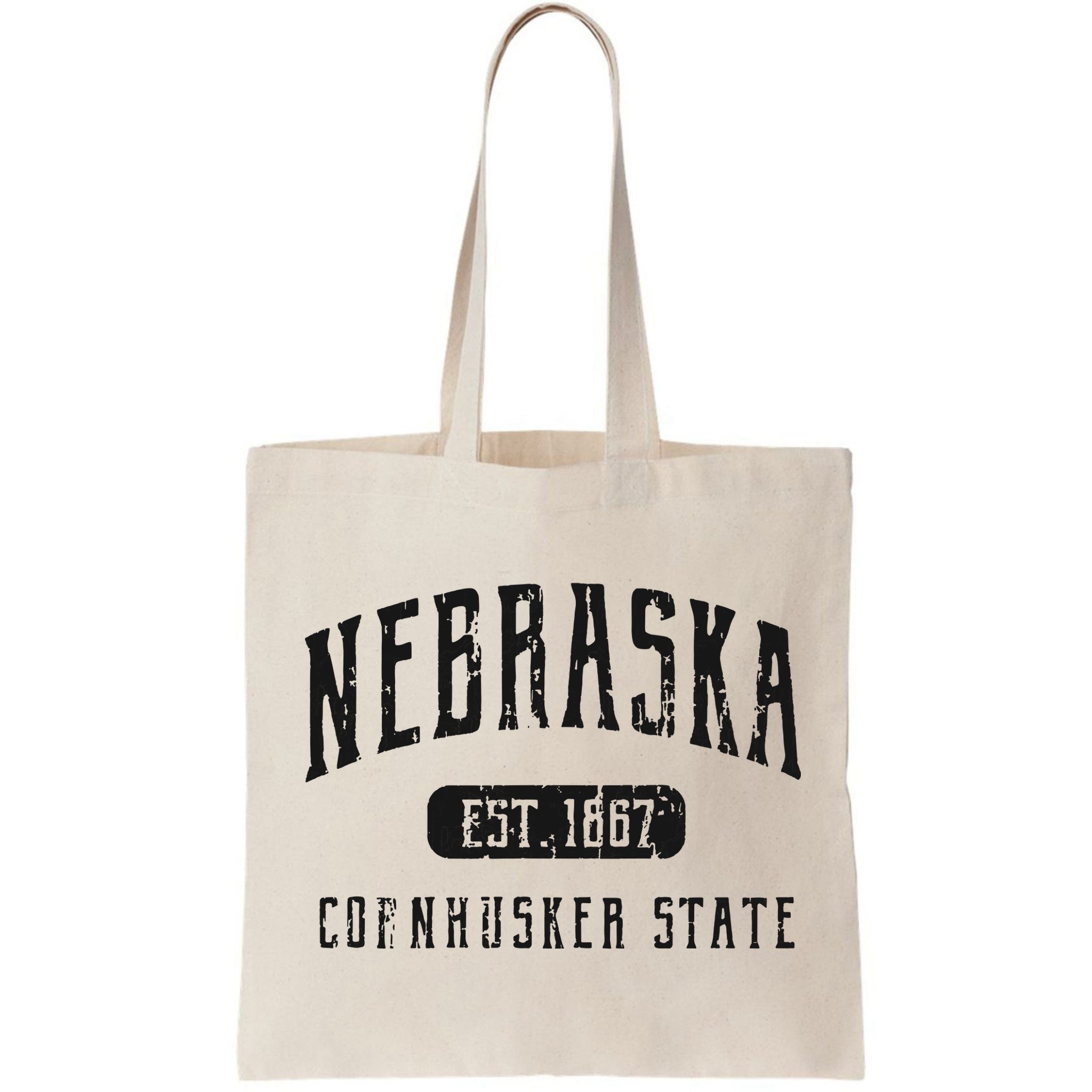 Nebraska Distressed Sports Design Bag