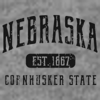 Nebraska Distressed Sports Design 7-Panel Snapback Hat