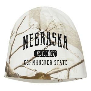 Nebraska Distressed Sports Design Kati - Camo Knit Beanie