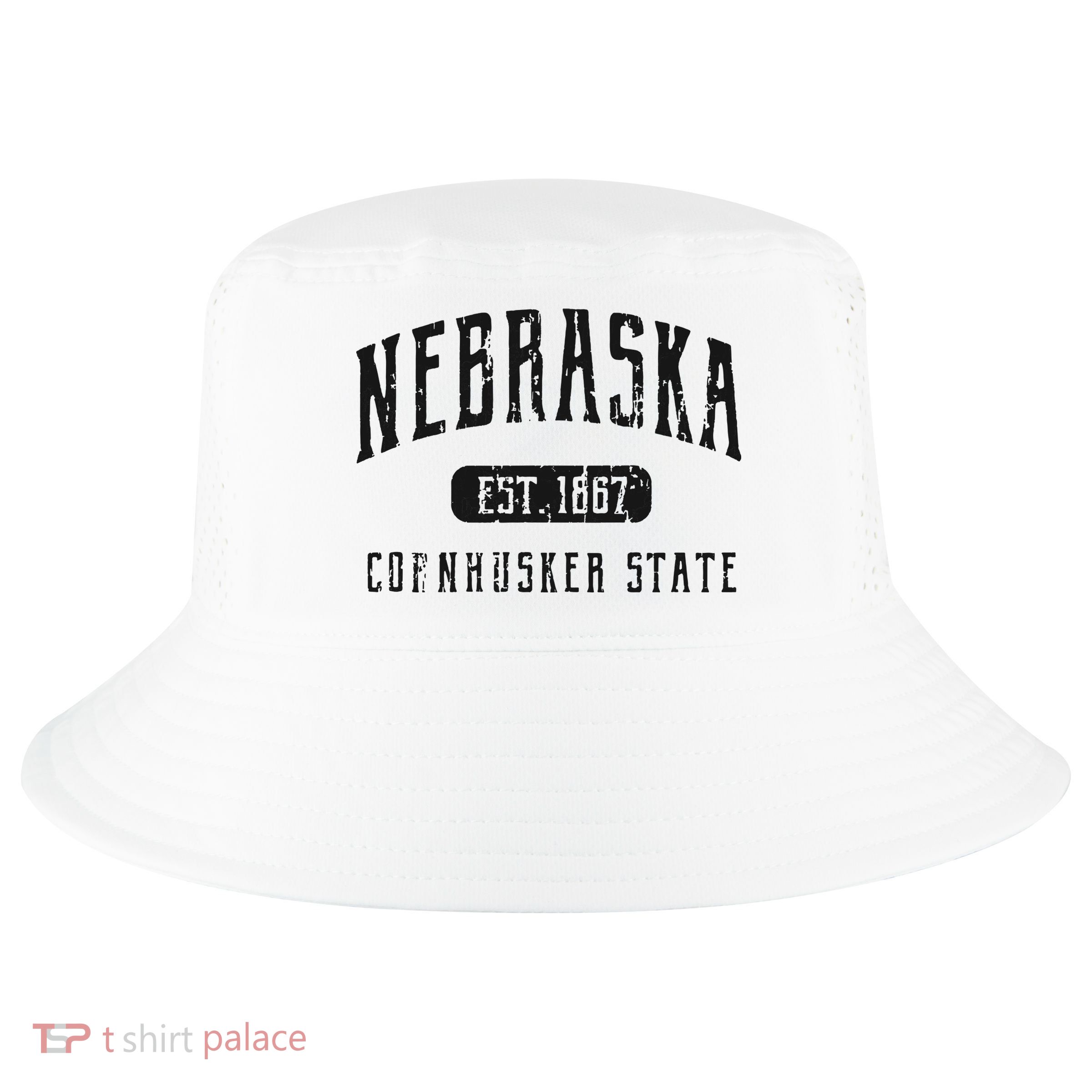 Nebraska Distressed Sports Design Cool Comfort Performance Bucket Hat