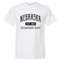 Nebraska Distressed Sports Design Garment-Dyed Heavyweight T-Shirt