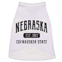 Nebraska Distressed Sports Design Doggie Tank