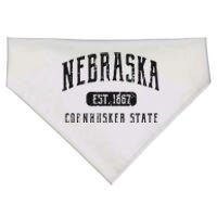 Nebraska Distressed Sports Design USA-Made Doggie Bandana