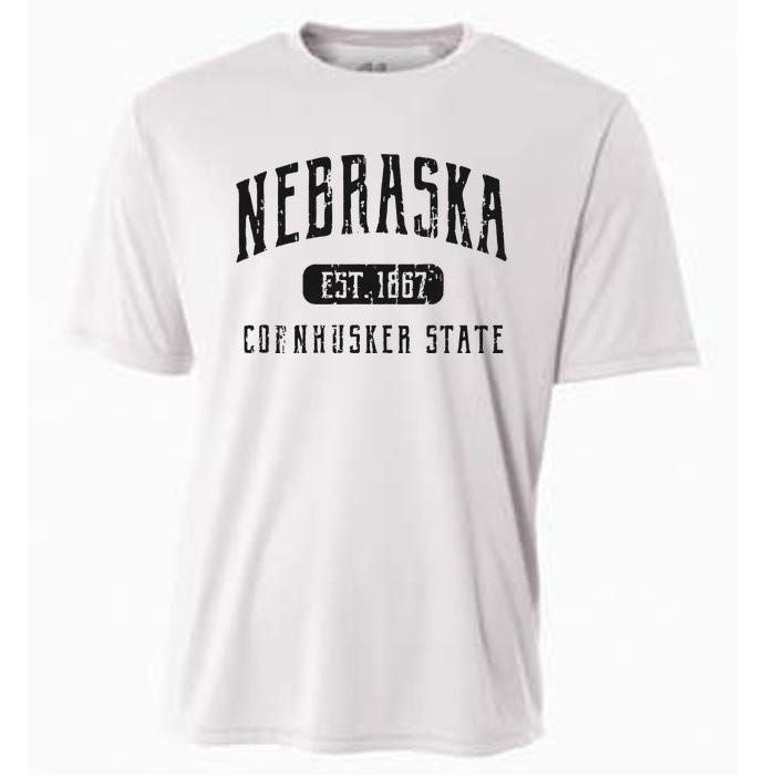 Nebraska Distressed Sports Design Cooling Performance Crew T-Shirt