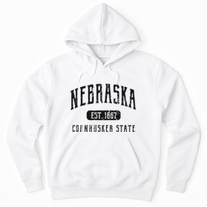 Nebraska Distressed Sports Design Hoodie