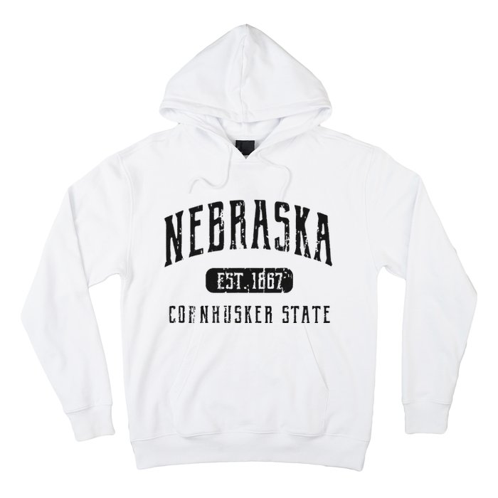 Nebraska Distressed Sports Design Hoodie