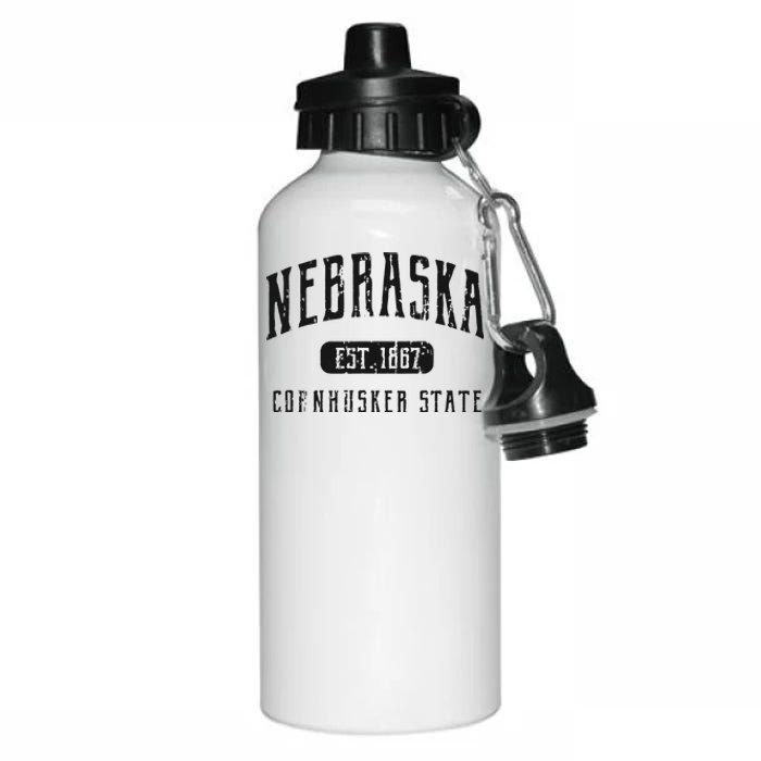 Nebraska Distressed Sports Design Aluminum Water Bottle