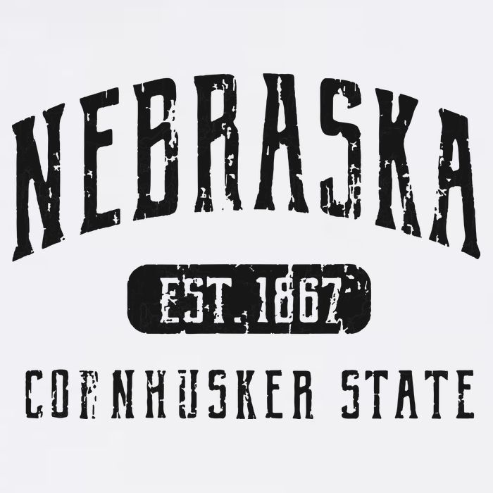 Nebraska Distressed Sports Design Sustainable Bucket Hat