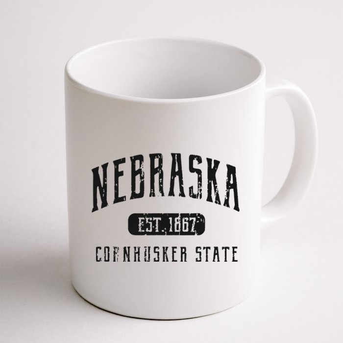 Nebraska Distressed Sports Design Coffee Mug