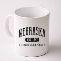 Nebraska Distressed Sports Design Coffee Mug