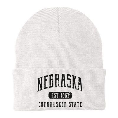 Nebraska Distressed Sports Design Beanie