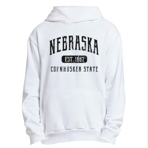 Nebraska Distressed Sports Design Urban Pullover Hoodie