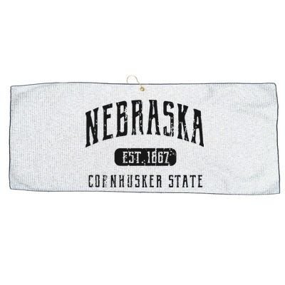 Nebraska Distressed Sports Design Large Microfiber Waffle Golf Towel