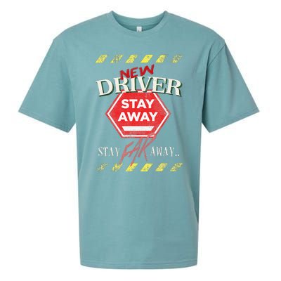 New Driver Stay Far Away Student Driving Instructor Sueded Cloud Jersey T-Shirt