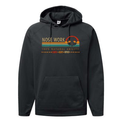 Nosework Dog Sport Training Nose Work Scent Work For Dogs Performance Fleece Hoodie