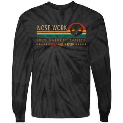 Nosework Dog Sport Training Nose Work Scent Work For Dogs Tie-Dye Long Sleeve Shirt