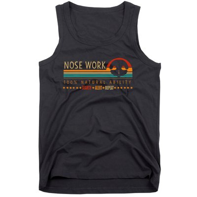 Nosework Dog Sport Training Nose Work Scent Work For Dogs Tank Top