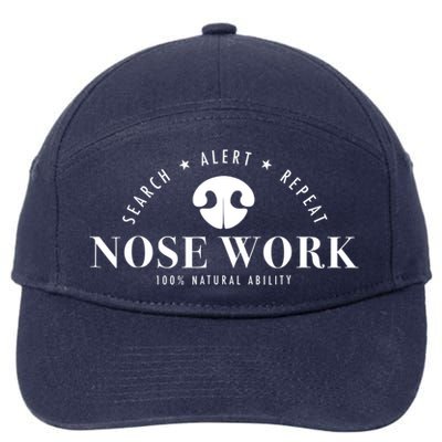 Nosework Dog Sport Training Nose Work Scent Work For Dogs 7-Panel Snapback Hat