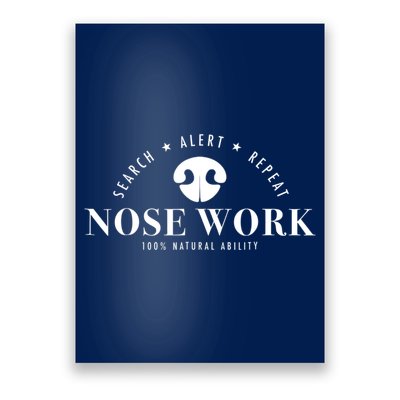 Nosework Dog Sport Training Nose Work Scent Work For Dogs Poster