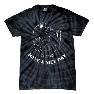 Nice Day Skull Halloween Skull Tie-Dye T-Shirt