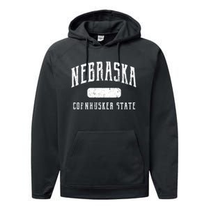 Nebraska Distressed Sports Performance Fleece Hoodie